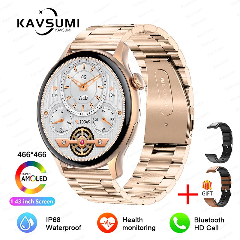 2024 NFC Smartwatch for Women – GPS, Voice & Health Tracker
