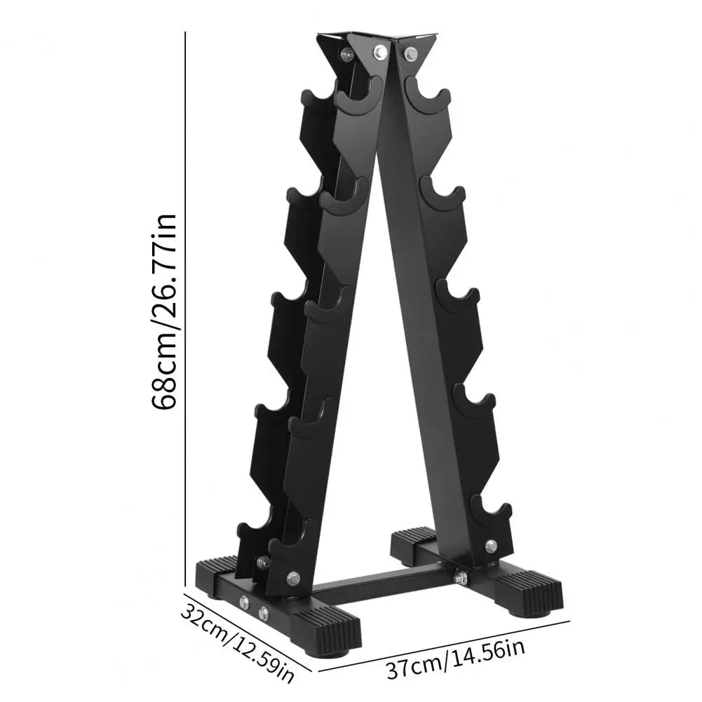 5-Tier Dumbbell Rack Home Gym Storage Shelf