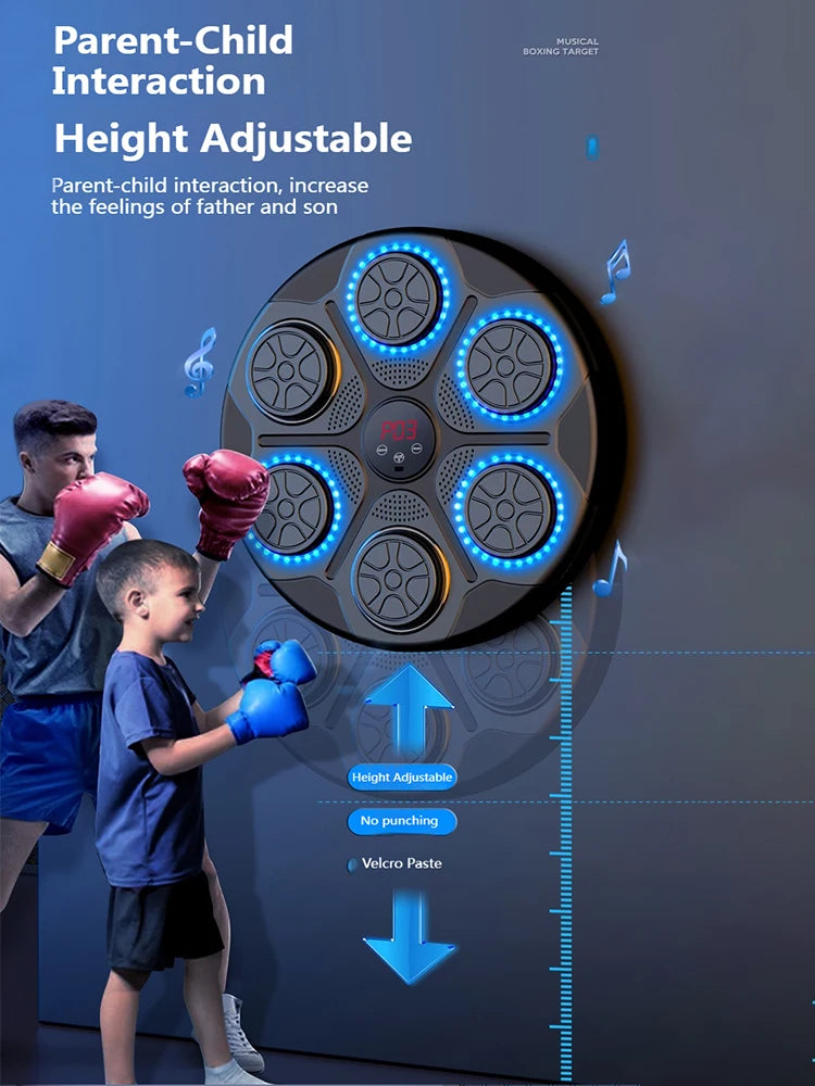 New Music Boxing Machine Smart Bluetooth Wall Mounted Music Boxing Trainer