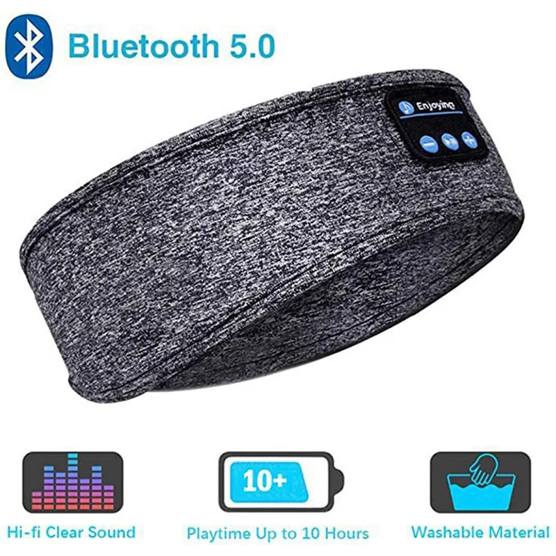 Wireless Bluetooth Sports Sleep Headband with Earbuds