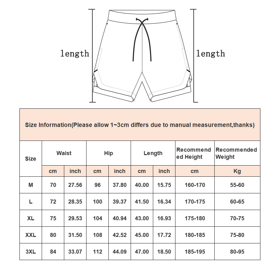 Camo Running Shorts Men – 2-in-1 Quick Dry Workout Shorts