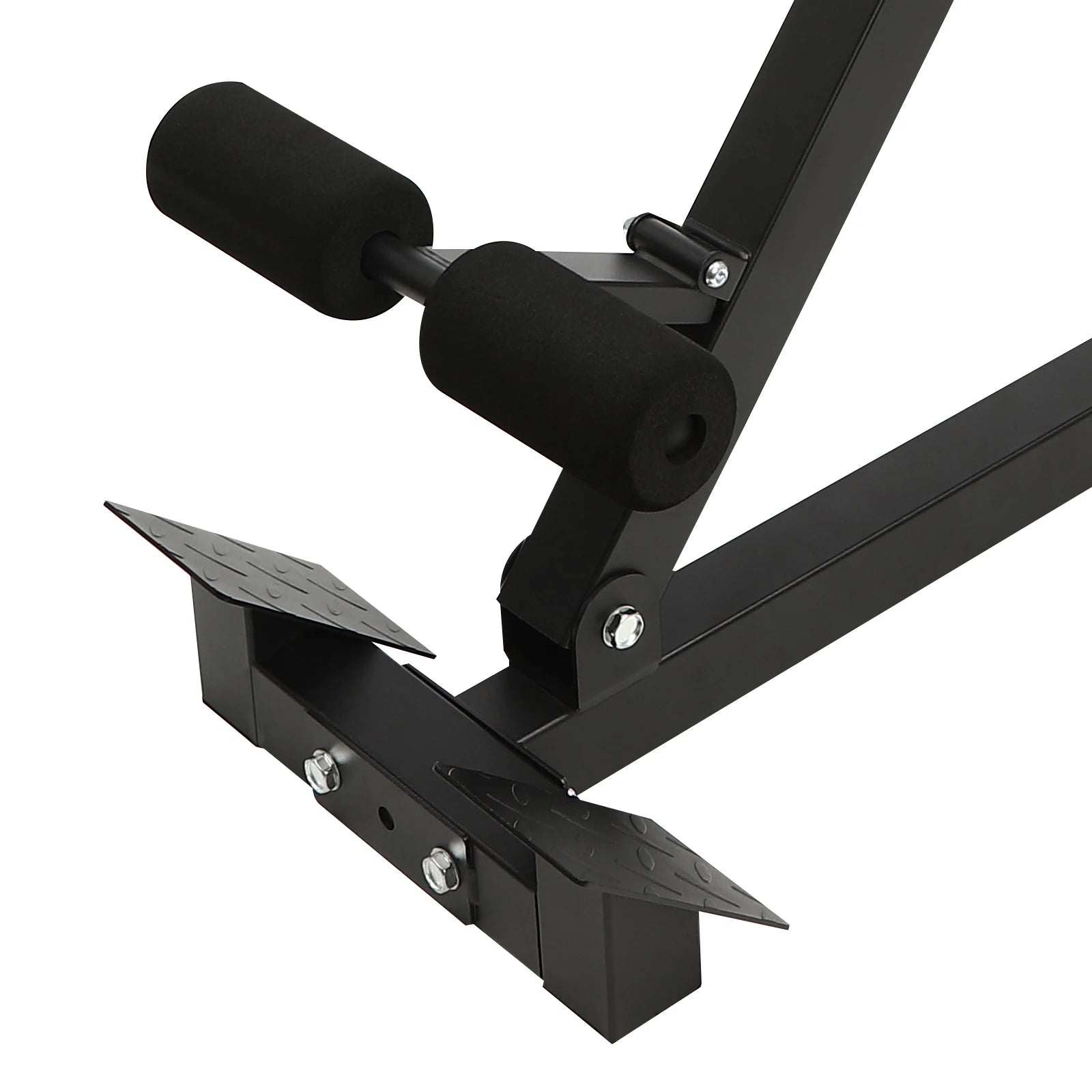 Adjustable Sit-Up Bench Roman Chair with 8 Pads
