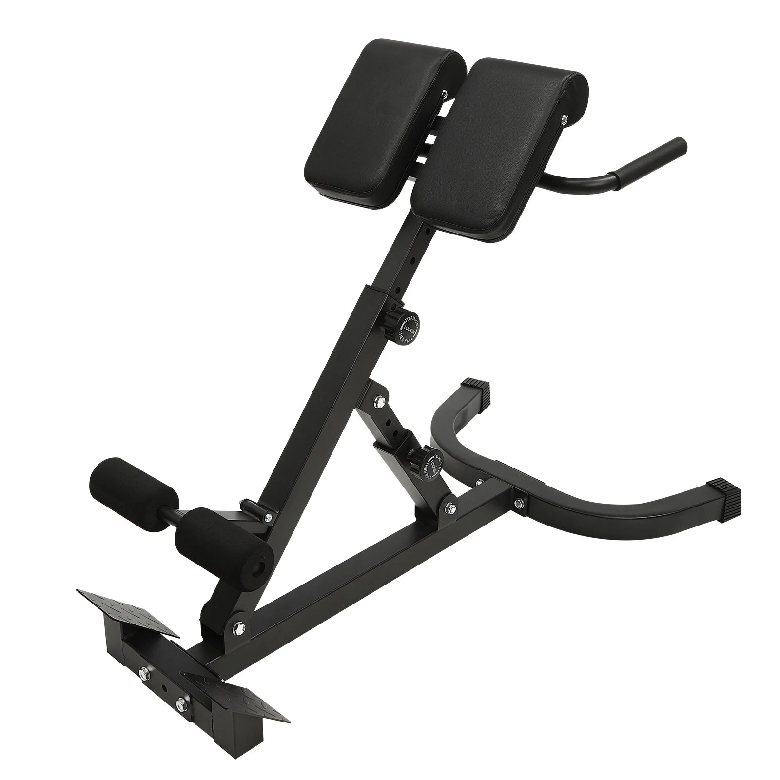 Adjustable Sit-Up Bench Roman Chair with 8 Pads