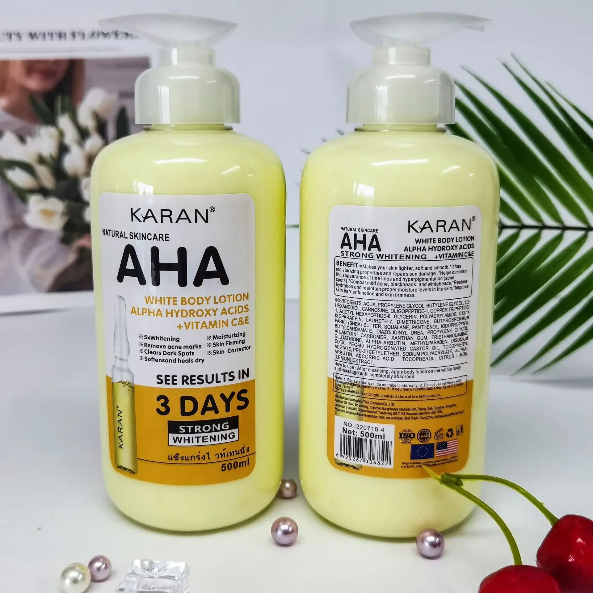 500ml Whitening Body Cream with Vitamin C&E