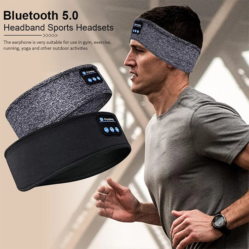 Wireless Bluetooth Sports Sleep Headband with Earbuds