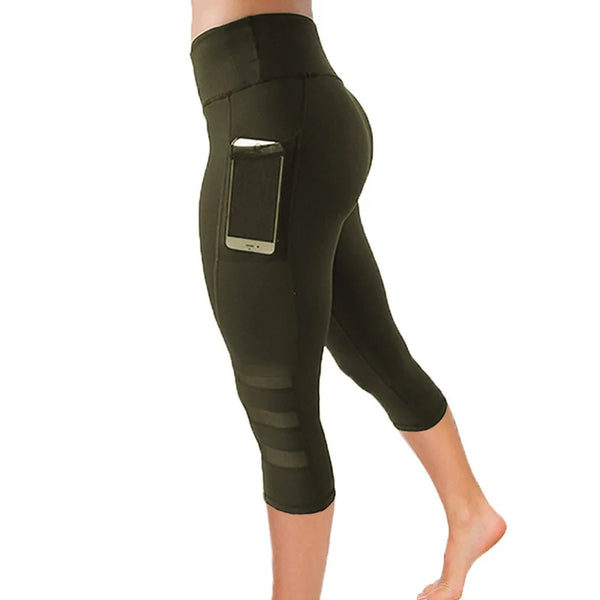 Women’s High Waist Seamless Hollow-Out Yoga Tights