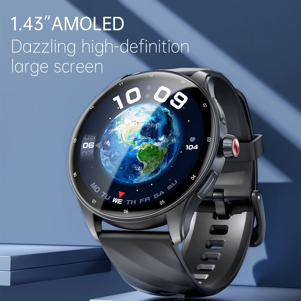 KUMI GW5 Pro Smartwatch – 1.43" AMOLED, Waterproof, Bluetooth Call
