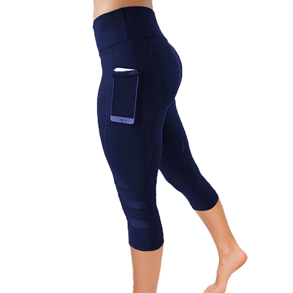 Women’s High Waist Seamless Hollow-Out Yoga Tights