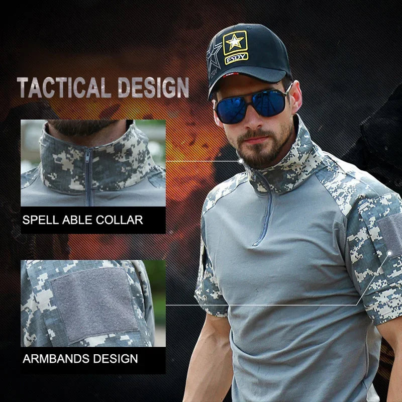 Men’s Camouflage Tactical Quick-Dry Shirt