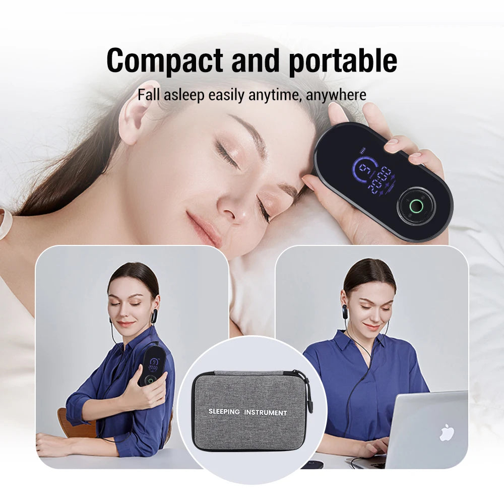 CES Fast Sleep Aid Ear Clip-Type Insomnia Electrotherapy Device: