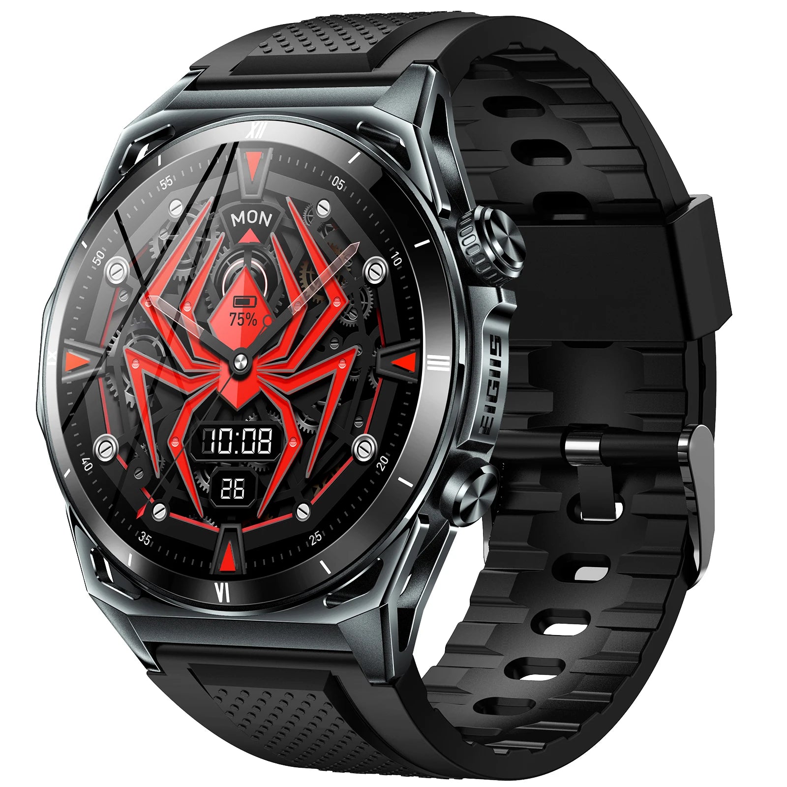EIGIIS KE6 Smartwatch – 1.43" AMOLED, Bluetooth Call, Waterproof