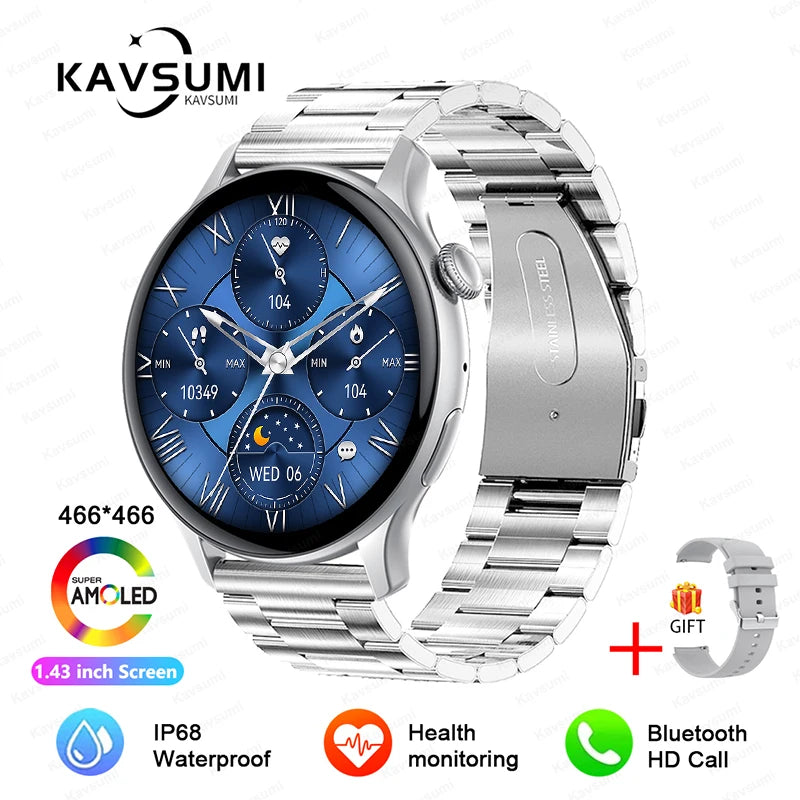 2024 NFC Smartwatch for Women – GPS, Voice & Health Tracker