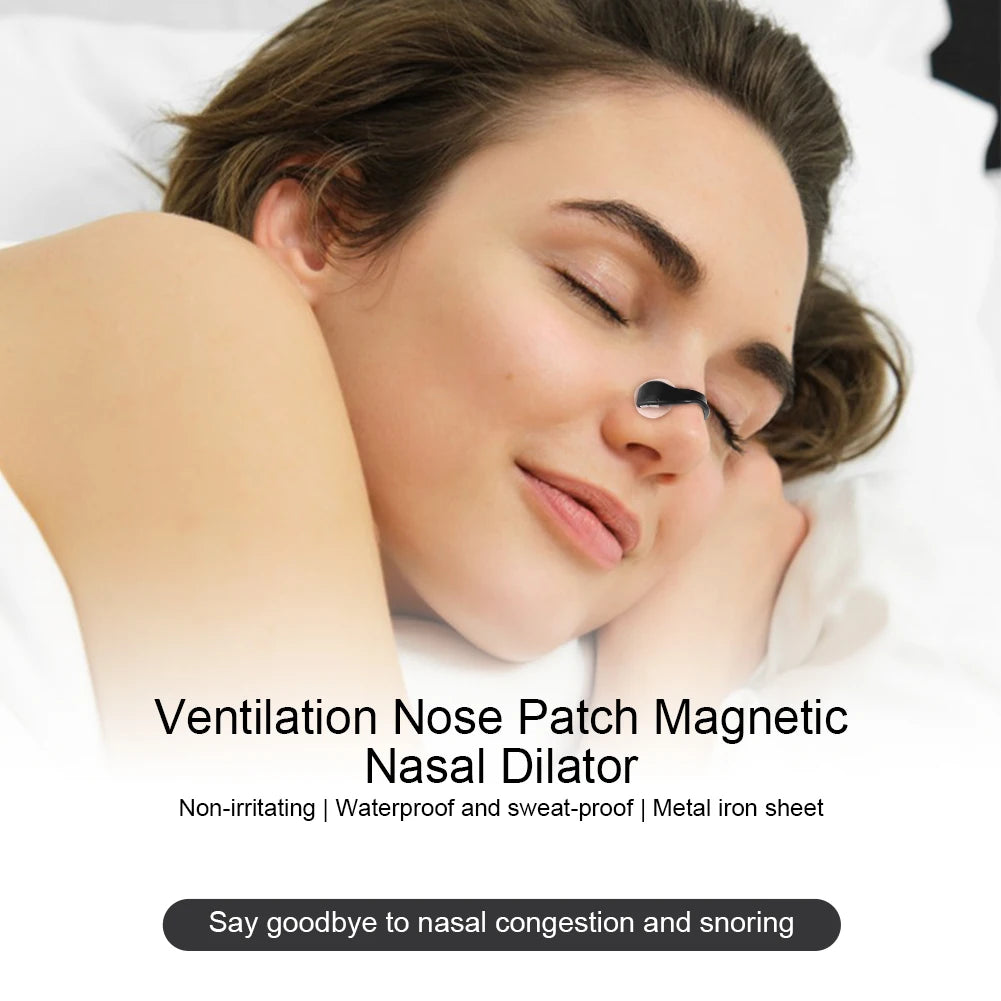 15 Pairs Magnetic Nasal Strips – Anti Snoring, Airflow Boost, Sleep Aid Breathing Dilators for Nighttime Use